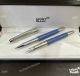 New MontBlanc Meisterstuck Rollerball or Fountain Pen Glacier Blue and Silver (2)_th.jpg